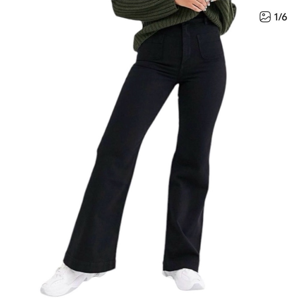 Paris Atelier & Other Stories Cotton High Waisted Flare Jeans
